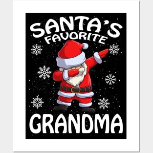 Santas Favorite Grandma Christmas Posters and Art